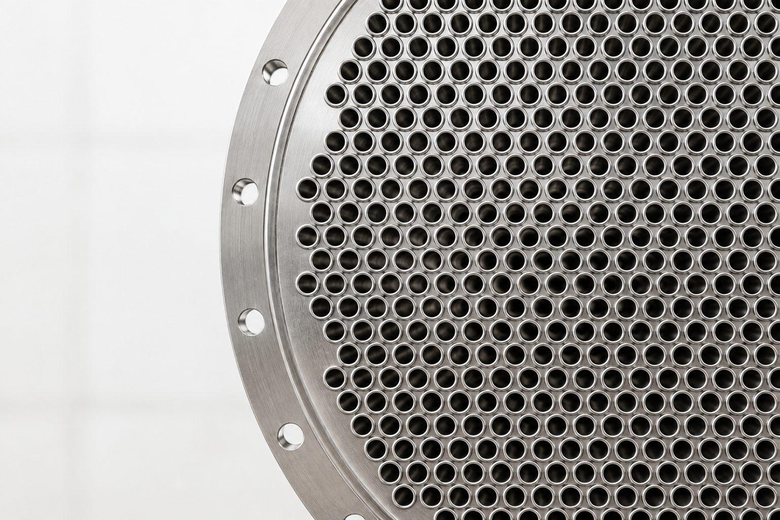 Stainless steel heat exchanger tube sheet